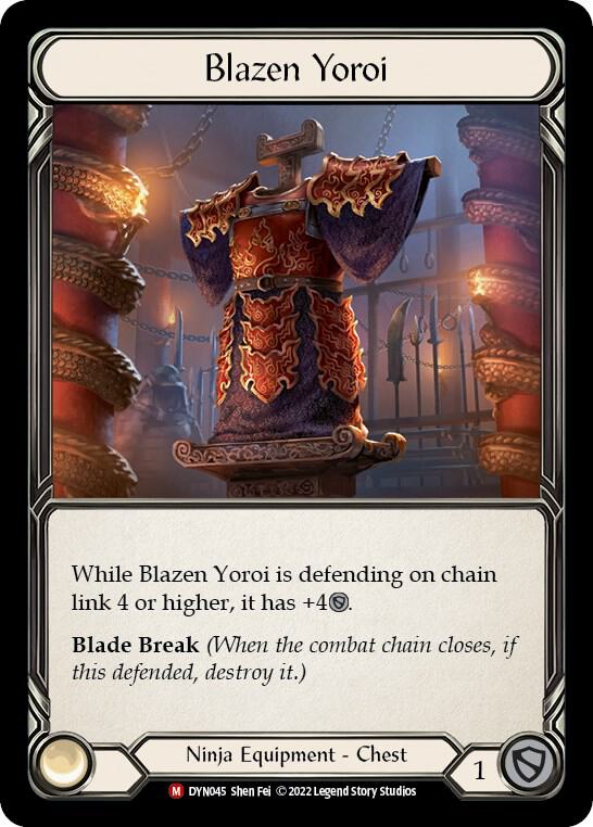 Blazen Yoroi - Dynasty - Flesh and Blood TCG - TCGplayer.com