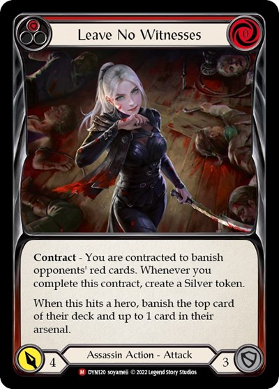Leave No Witnesses Dynasty card price