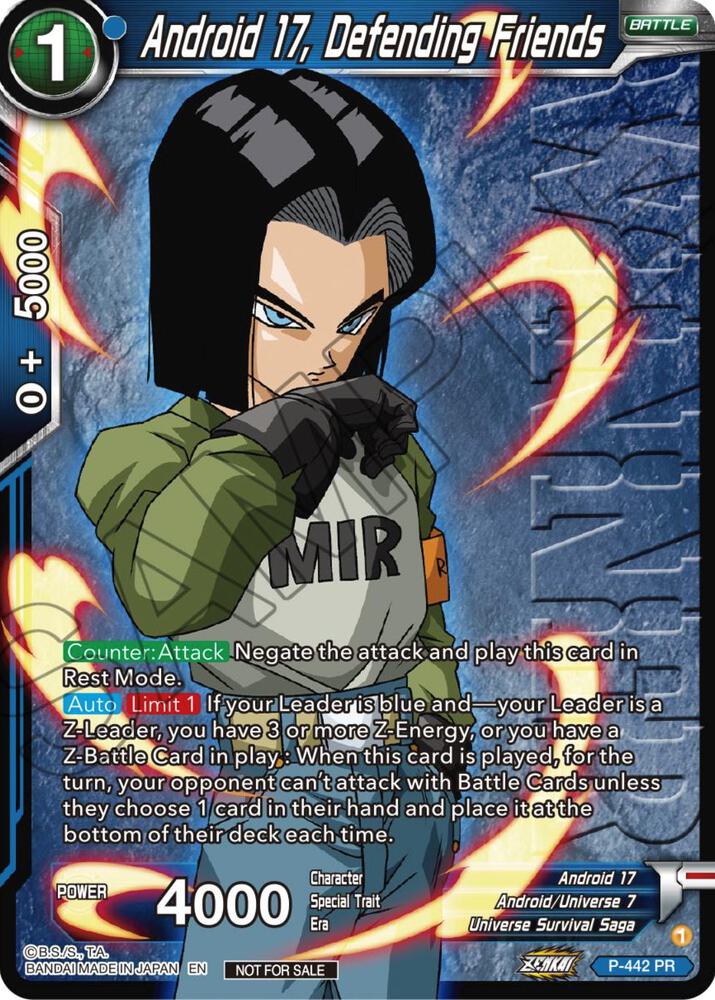 Android 17, Defending Friends (Winner) - Tournament Promotion
