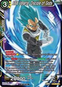 SSB Vegeta, Disciple of Gods card art