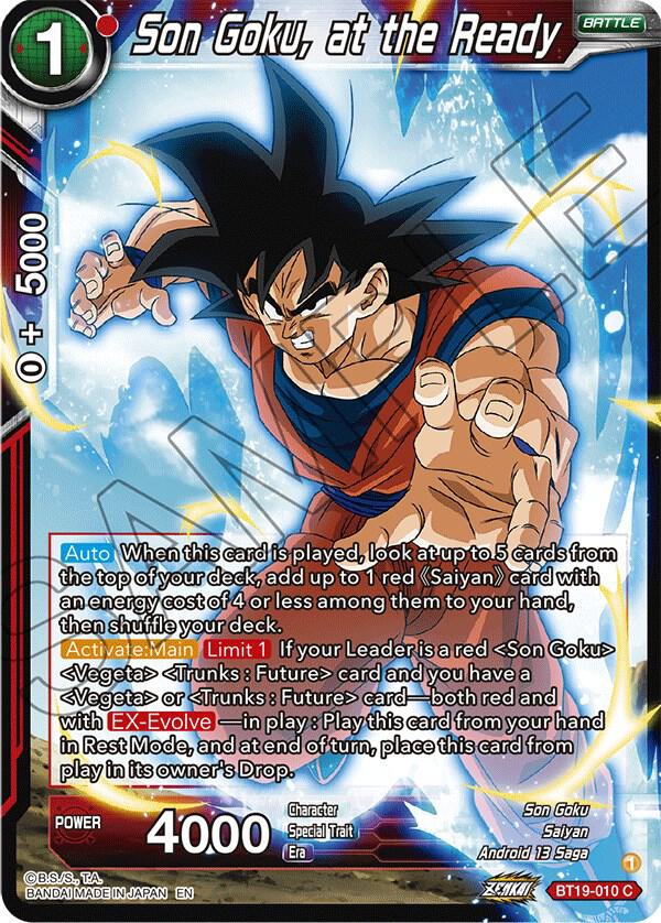 Son Goku, at the Ready #BT19-010 — Fighter's Ambition