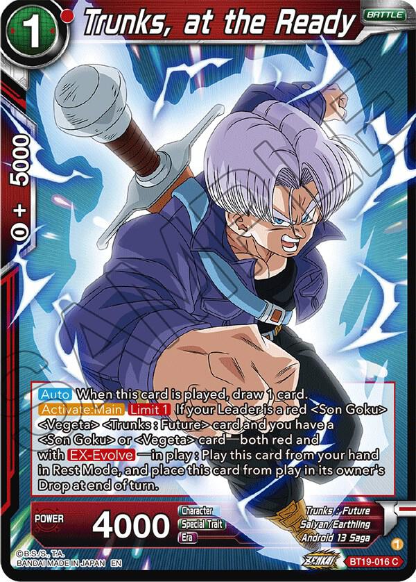 Trunks, at the Ready #BT19-016 — Fighter's Ambition