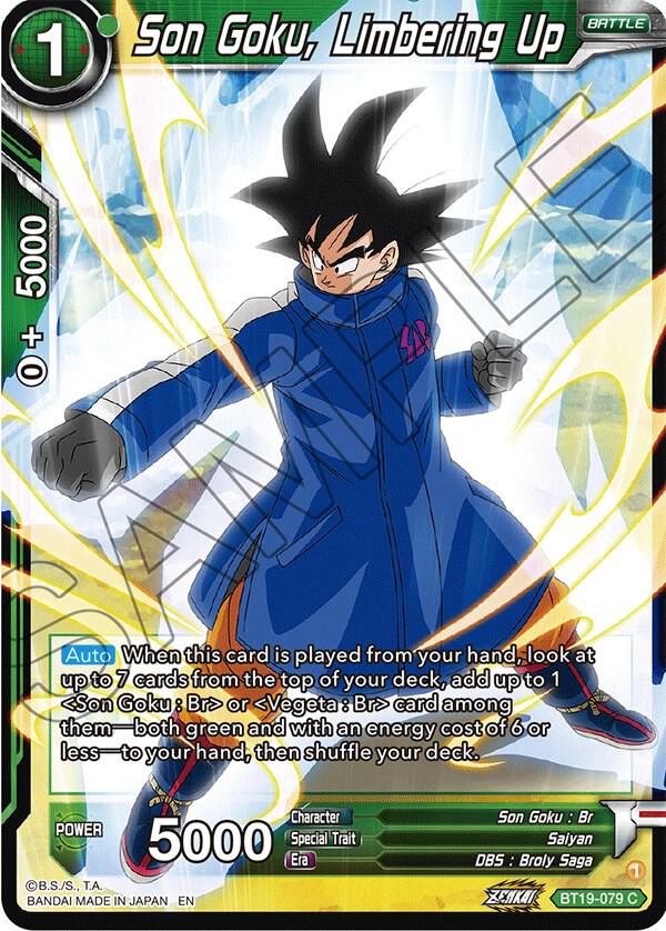 Son Goku, Limbering Up #BT19-079 — Fighter's Ambition
