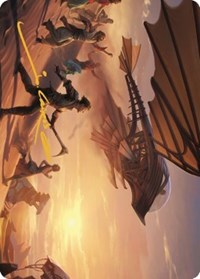 Take Flight Art Card (Gold-Stamped Signature) - Art Series: The Brothers' War - Magic: The Gathering card