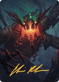 Mishra, Lost to Phyrexia Art Card (Gold-Stamped Signature)