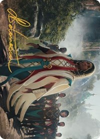 Queen Kayla bin-Kroog Art Card (Gold-Stamped Signature)