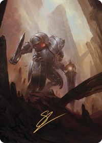 Mountain Art Card (Gold-Stamped Signature)