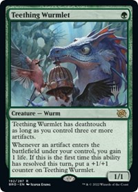Teething Wurmlet - Promo Pack: The Brothers' War - Magic: The Gathering card
