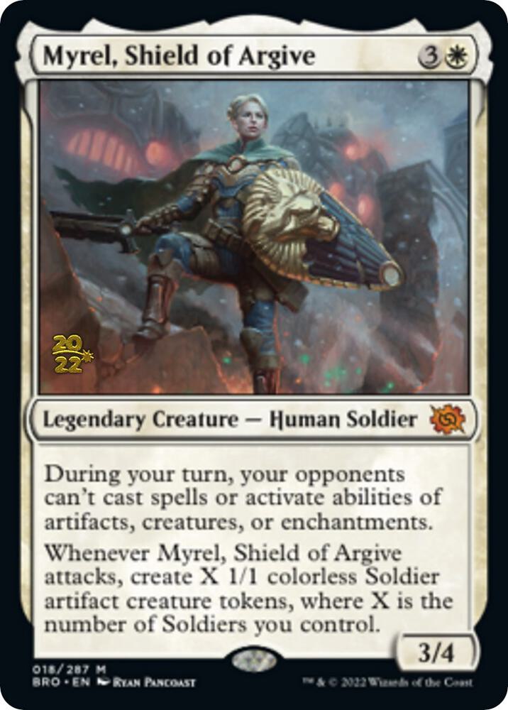 Myrel, Shield アルガイヴの盾、ミュレル Halo FOIL ハロー Myrel, Shield of Argive - Prerelease Cards - Magic: The Gathering