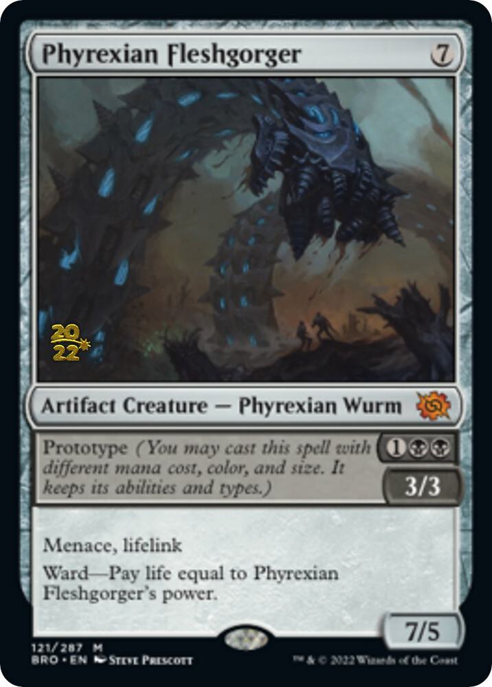 Phyrexian Fleshgorger #121s — The Brothers' War Promos