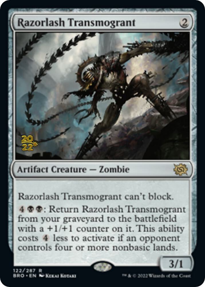 Razorlash Transmogrant #122s — The Brothers' War Promos