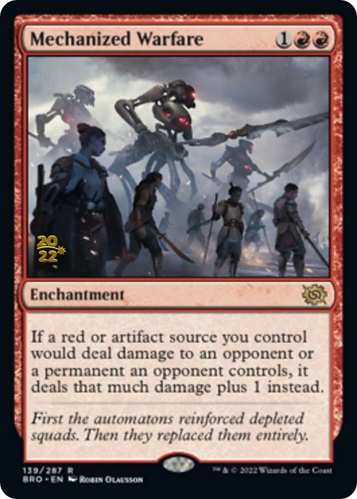Mechanized Warfare #139s — The Brothers' War Promos
