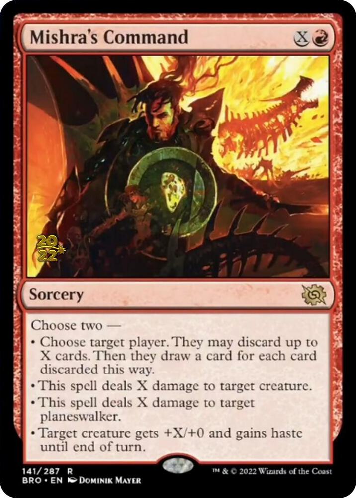Mishra's Command #141s — The Brothers' War Promos