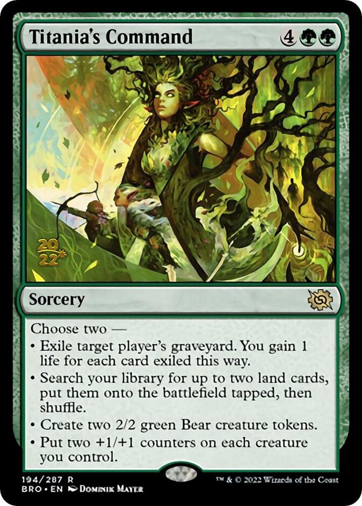 Titania's Command - Prerelease Cards - Magic: The Gathering - TCGplayer.com