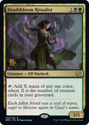 Deathbloom Ritualist #208 – Prerelease Cards (Rare)