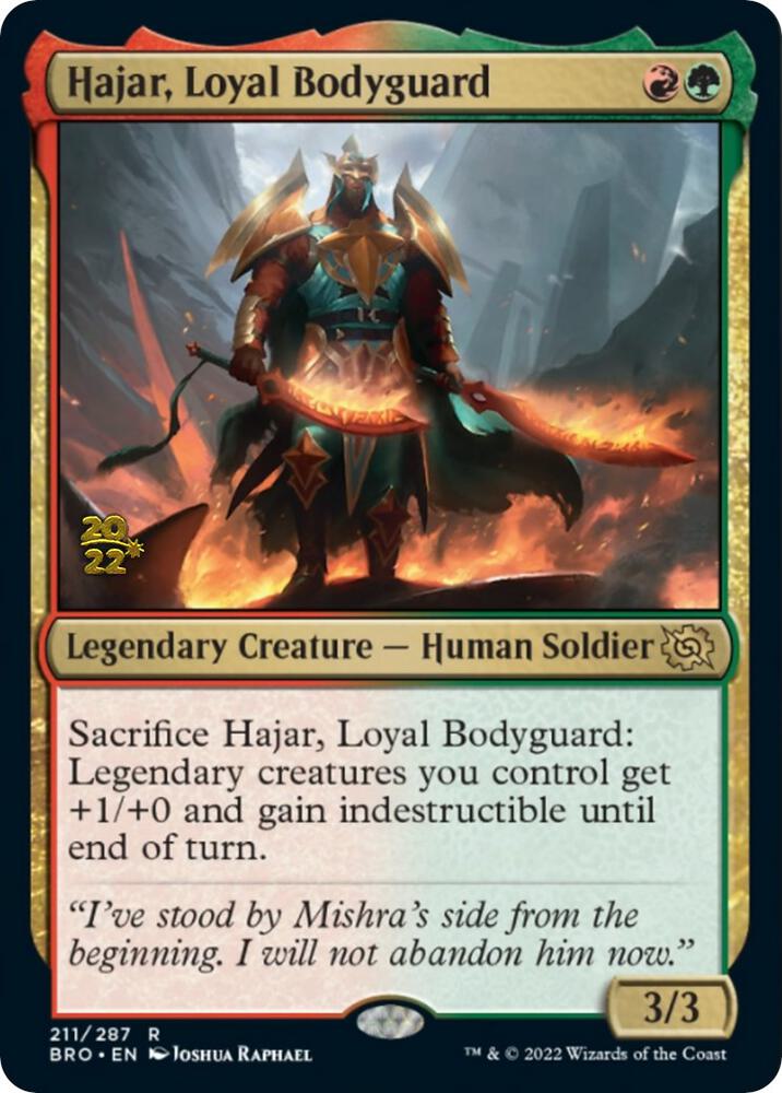 Hajar, Loyal Bodyguard #211s — The Brothers' War Promos