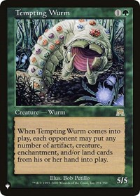 Tempting Wurm - The List Reprints - Magic: The Gathering card