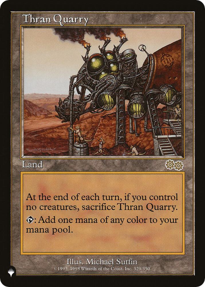 Thran Quarry 329/350 card