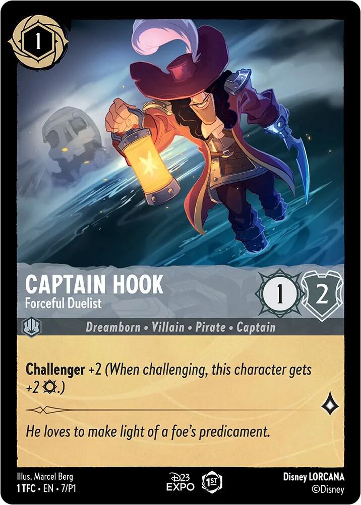 Captain Hook - Forceful Duelist - D23 Promos - Disney Lorcana