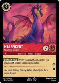 Maleficent - Monstrous Dragon - D23 Promos - Lorcana card