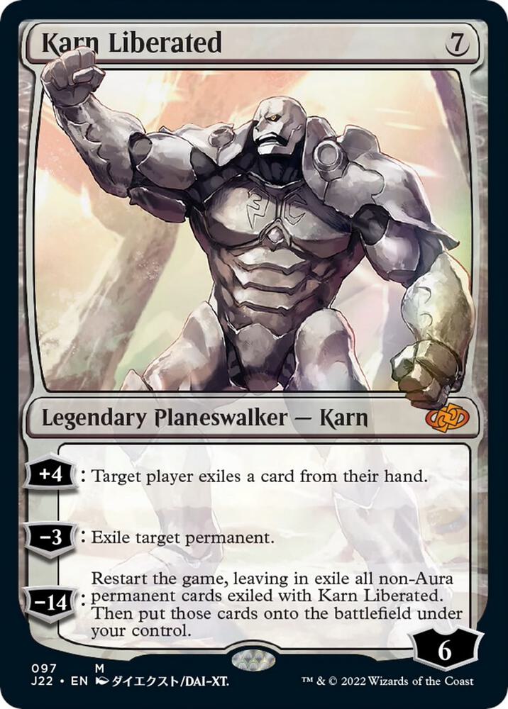 解放された者、カーン/Karn Liberated　PT プロモ SLP] Karn Liberated (2025 PT/Worlds Promo) : r/magicTCG