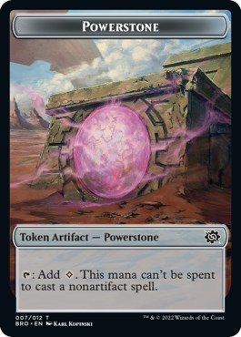 Powerstone Elemental Double Sided Token