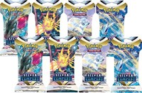 Silver Tempest Sleeved Booster Pack Bundle [Set of 8] from SWSH12: Silver Tempest Pokemon card image