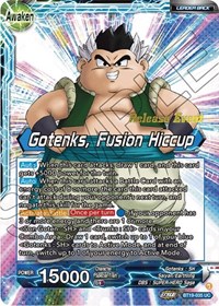Son Goten & Trunks // Gotenks, Fusion Hiccup (Fighter's Ambition Holiday Pack) card art