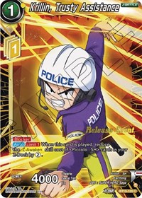 Krillin, Trusty Assistance (Fighter's Ambition Holiday Pack) card art