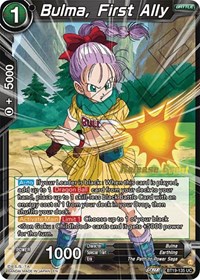 Bulma, First Ally (Fighter's Ambition Holiday Pack) card art