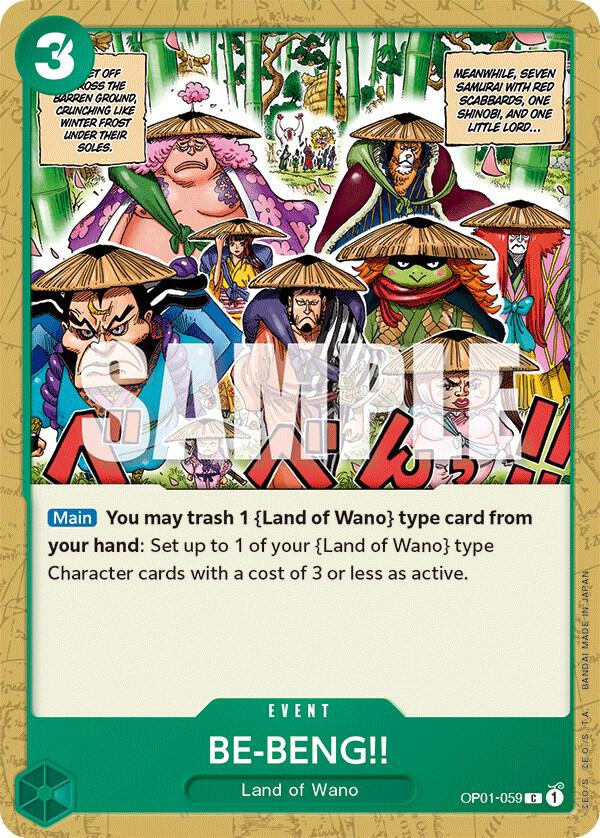 BE BENG onepiece card