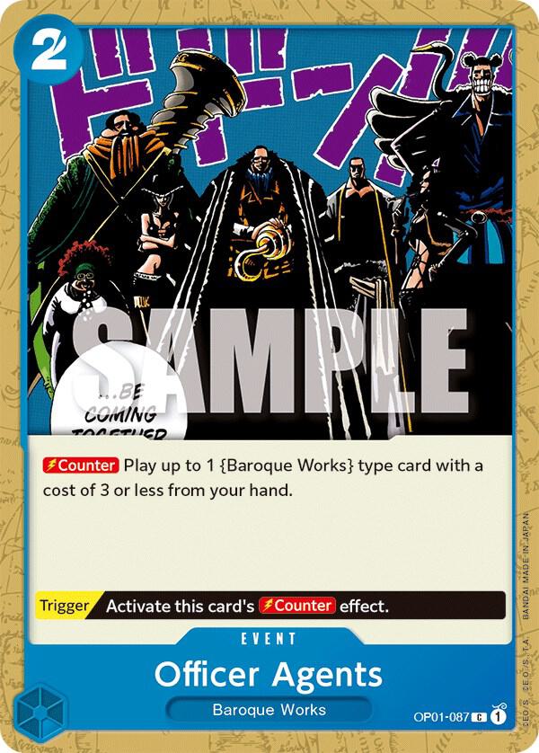 Officer Agents onepiece card