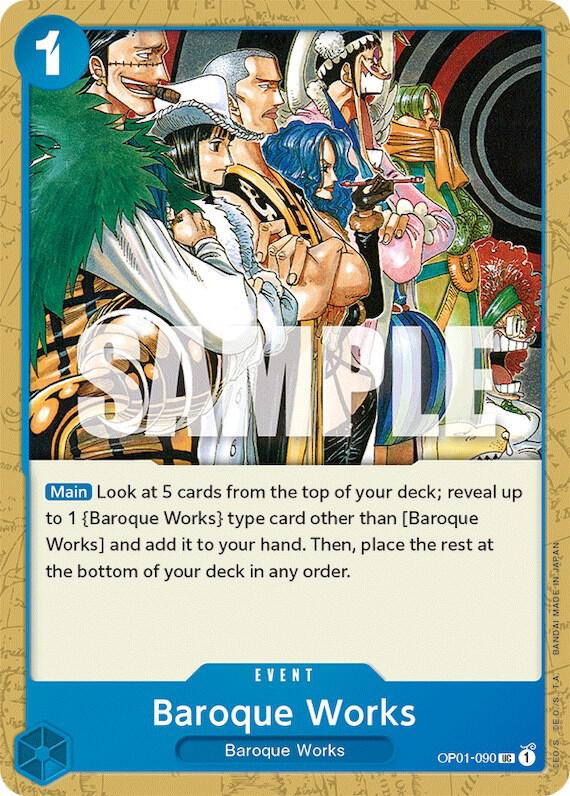 Baroque Works onepiece card