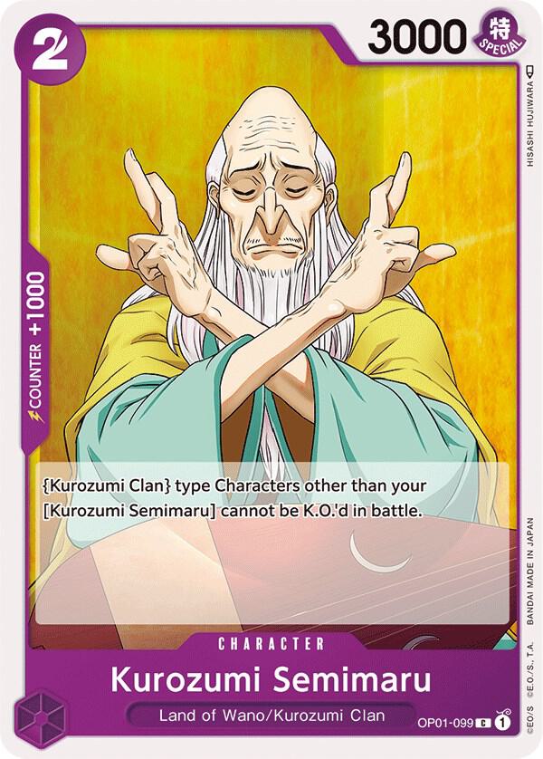 Kurozumi Semimaru onepiece card