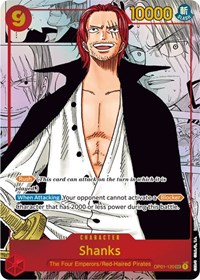 Le plus rare -Shanks (parallèle) (art alternatif) - Romance Dawn - One Piece Card Game - Presticebdt