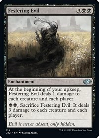 Festering Evil - Jumpstart 2022 - Magic: The Gathering card