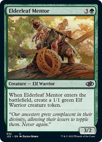 Elderleaf Mentor - Jumpstart 2022 - Magic: The Gathering card
