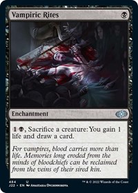 Vampiric Rites - Jumpstart 2022 - Magic: The Gathering card