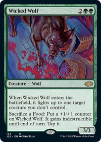 Wicked Wolf - Jumpstart 2022 - Magic: The Gathering card