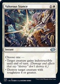 Valorous Stance (59) - Jumpstart 2022 - Magic: The Gathering card