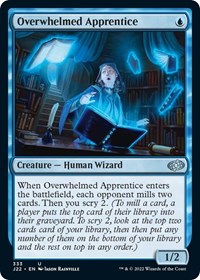 Overwhelmed Apprentice - Jumpstart 2022 - Magic: The Gathering card