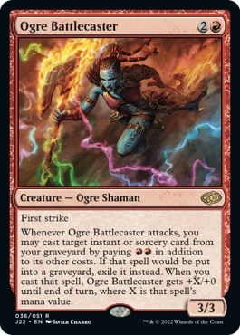 Ogre Battlecaster from J22 #36, Magic: The Gathering card