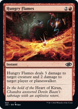 Hungry Flames from J22 #553, Magic: The Gathering card