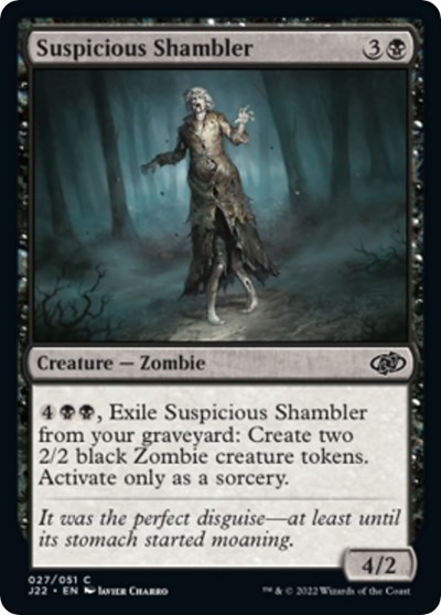 Suspicious Shambler from J22 #27, Magic: The Gathering card