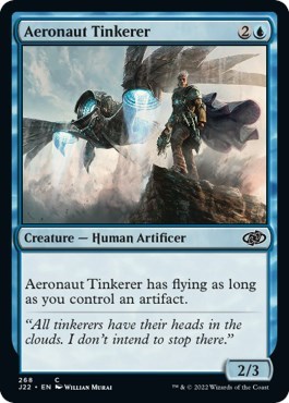 Aeronaut Tinkerer from J22 #268, Magic: The Gathering card