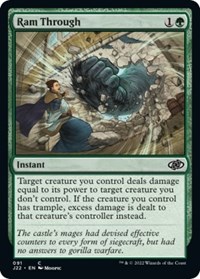 Ram Through - Jumpstart 2022 - Magic: The Gathering card