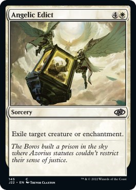 Angelic Edict from J22 #145, Magic: The Gathering card