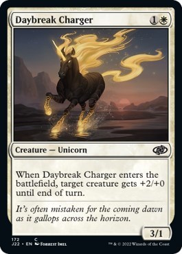 Daybreak Charger from J22 #172, Magic: The Gathering card