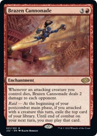 Brazen Cannonade - Jumpstart 2022 - Magic: The Gathering card