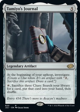 Tamiyo's Journal from J22 #800, Magic: The Gathering card